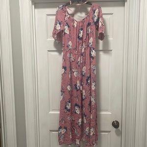 Love, Fire Purple Maxi Romper-Medium